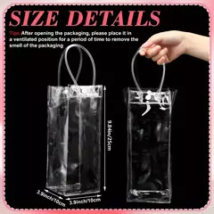 Bolsa pvc cristal con manija. Precio por unidad. - tienda online