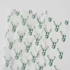 Papel seda renos verdes x 10 unidades
