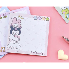 Block de notas x 50 hojas. Kitty y amigos