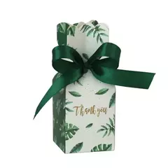 Caja hojas verdes "Thank you". Precio por unidad. en internet