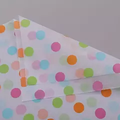 Papel seda circulos de colores. Pack por 2 unidades. en internet