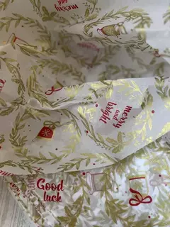 Papel seda navideño x 10 unidades - comprar online