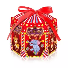 Caja hexagonal "circus". Precio por unidad. en internet