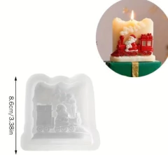 Molde de silicona para VELA/ NOEL EN TREN - comprar online
