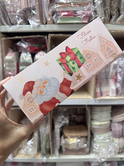 Caja rectangular Navidad 24x9,5x10 cms. Precio por unidad.