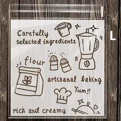 Bolsa opp "Baking" 2 tamaños. Pack por 10 unidades. en internet
