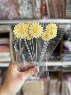 Imagen de Toppers de flores para decorar. Dos tamaños. Pack x 5 unidades.