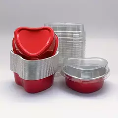 Envase corazón aluminio con tapa. Precio por unidad. en internet