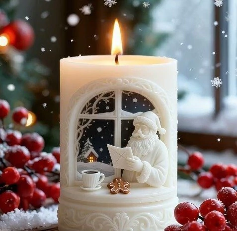 Molde de silicona para VELA/ NOEL 5