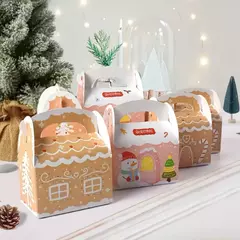 Caja casita navideña dos modelos. Precio por navidad. en internet
