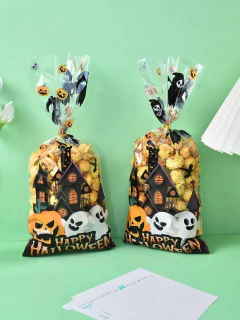 Bolsa "Halloween". 12,5x27 cms. Pack por 10 unidades. - Capkelitos