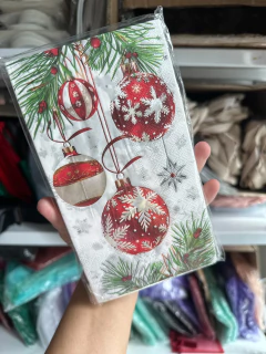 Servilla rectangular borlas navideñas. Pack x 20 unidades en internet