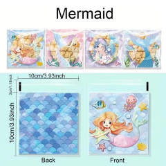 Bolsa opp de 10x10 cms temática sirena. Pack por 10 unidades. en internet