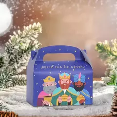Caja modelo reyes magos. 4 diseños disponibles. Precio por unidad en internet