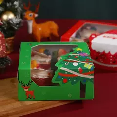 Caja navidad cuadrada. Precio por unidad. - tienda online