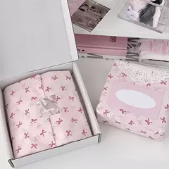 Papel seda con moñitos. Pack por 2 unidades