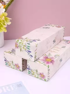 Caja rectangular flores. Precio por unidad. en internet