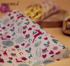 Papel parafinado para alimentos navidad. Pack por 10 unidades.