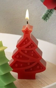 Molde de silicona para VELA/ Pino plano 3 - comprar online