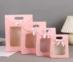 Bolsa rosa con visor. 4 tamaños disponibles. Precio x unidad. en internet