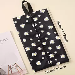 Bolsa con cierre para zapatilas. Margaritas. Precio por unidad. - tienda online