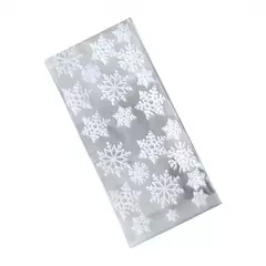 Bolsas copos de nieve de 12x27 cms. Pack x 10 unidades. - comprar online