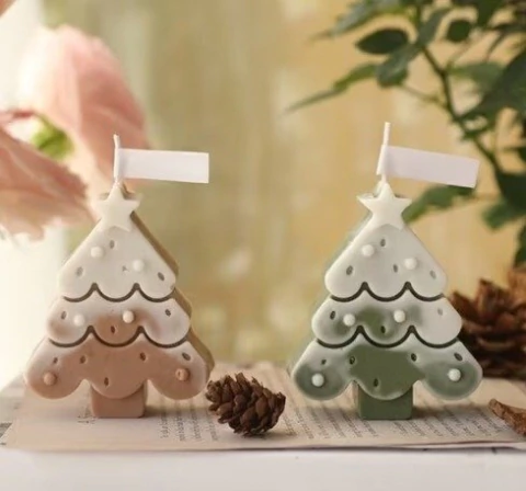 Molde de silicona para VELA/ Pino plano 1