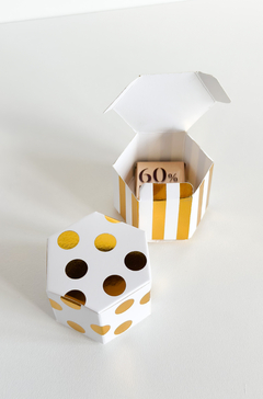 Caja hexágono. Precio por unidad. - Capkelitos