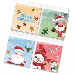 Bolsa opp "Navidad" (3048) 10x10cms. Pack por 10 unidades.