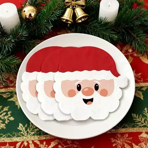 Servilletas cara de papá noel - comprar online