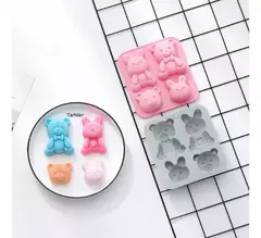 Molde de silicona "Oso y conejo" en internet