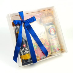 Caja blanca con tapa de acetato. 25x25x6 cms. - Capkelitos