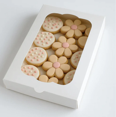 Caja blanca con visor. 20x14,5x3,5 cms. - comprar online