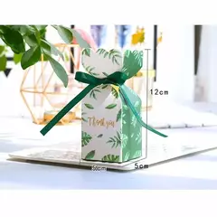 Caja hojas verdes "Thank you". Precio por unidad. - comprar online
