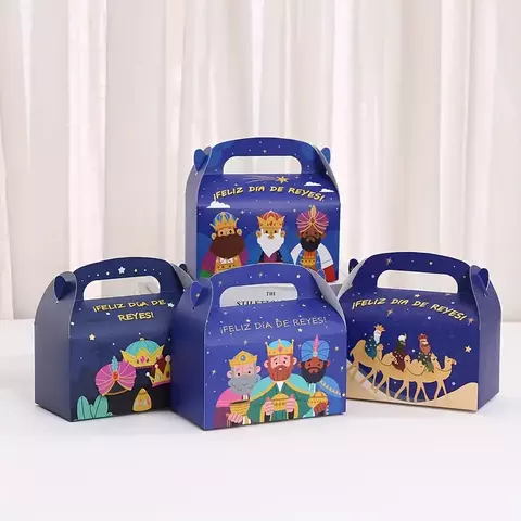 Caja modelo reyes magos. 4 diseños disponibles. Precio por unidad