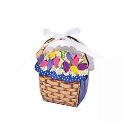 Caja canasta flores - comprar online