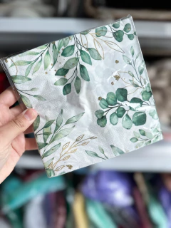 Servilletas con hojas. Pack de 20 unidades. en internet