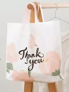 Bolsa con manija "thank you". Varias medidas. Precio por unidad. en internet