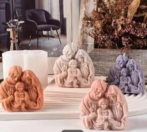 Molde de silicona para VELA/ Pesebre 2