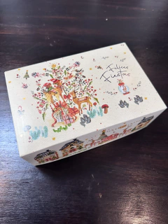 Caja ilustrada Navidad 21x14x7,5 cms de alto. Precio por unidad.