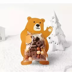 Tarjeta oso con bolsita por 10 unidades