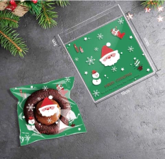 Bolsa opp "Navidad" (3042) 10x10cms. Pack por 10 unidades.