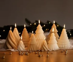 Molde de silicona para VELA/ Pino flecos