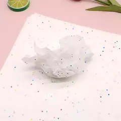 Papel seda blanco con brillos de colores. Pack x 2 unidades. en internet