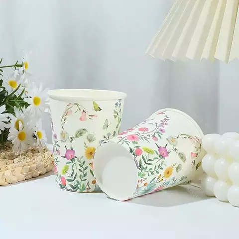 Vasos de polipapel temática "primavera". Precio por unidad - comprar online