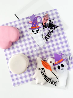 Bolsa opp "Halloween fantasma" 10x10 cms. Pack por 10 unidades. - comprar online