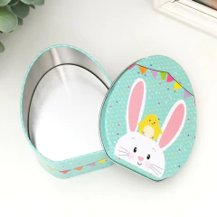 Latas con conejitos. Medida 9x11x4,5 cms. Precio por unidad. - tienda online