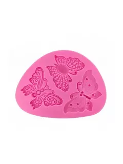 Molde silicona "3 mariposas". - Capkelitos