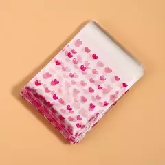 Bolsa opp "Corazones" 7x7cms. Pack por 10 unidades.