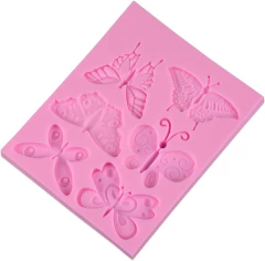 Molde silicona "6 mariposas". en internet